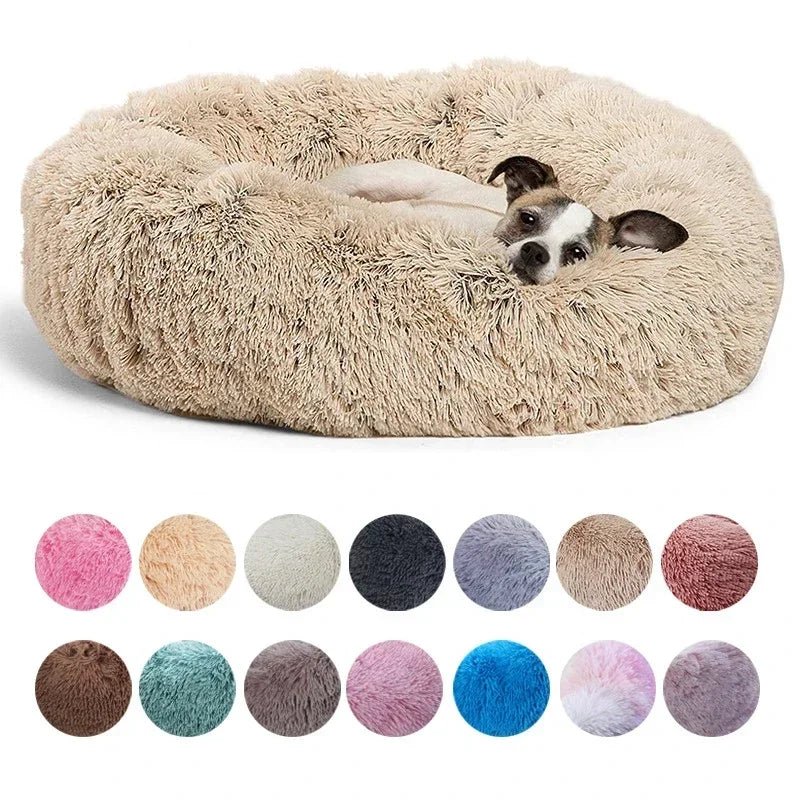 Lit rond pour animaux de compagnie, doux et chaud, tailles 40-90cm, idéal pour chien et chat - EcomStart