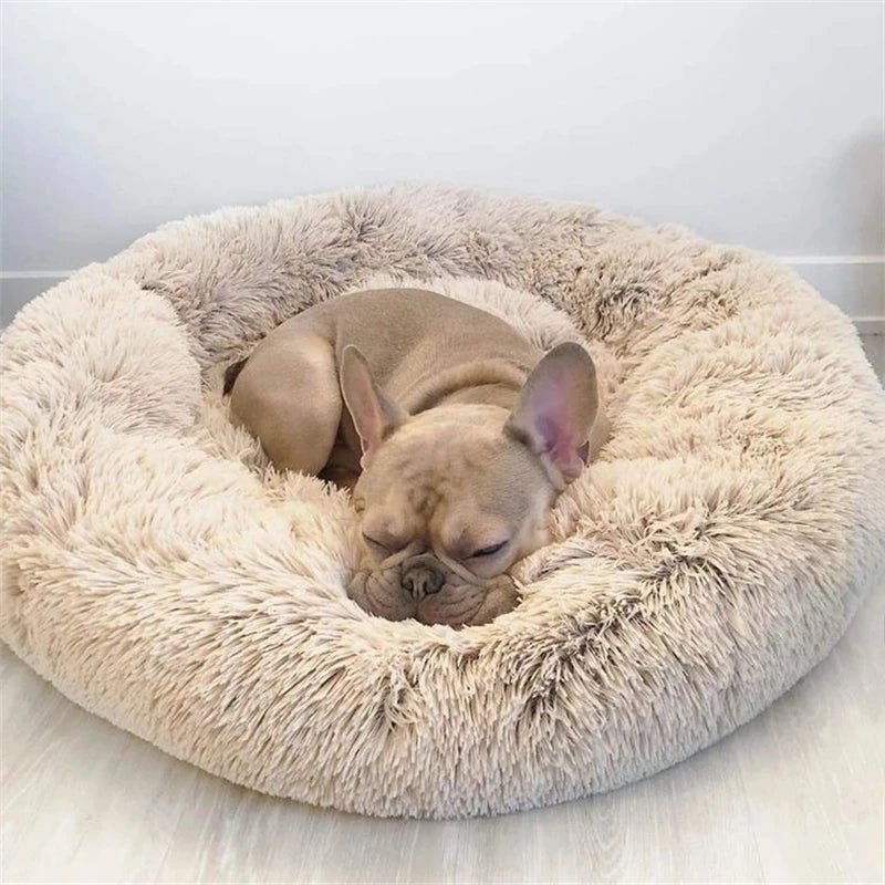 Lit rond pour animaux de compagnie, doux et chaud, tailles 40-90cm, idéal pour chien et chat - EcomStart