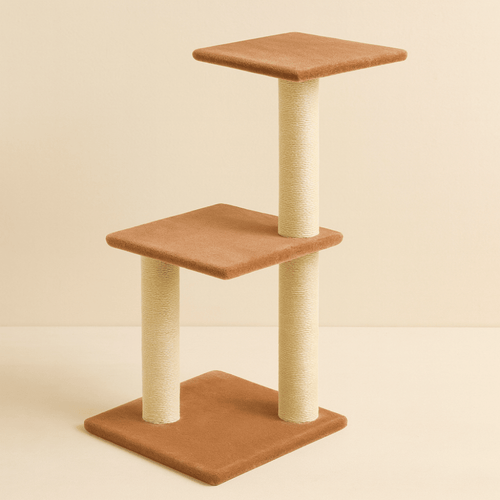 Arbre à Chat Multi-Niveaux 80 cm – Griffoirs et Plateformes Stables pour 1 à 2 Chats d’Intérieur - EcomStart