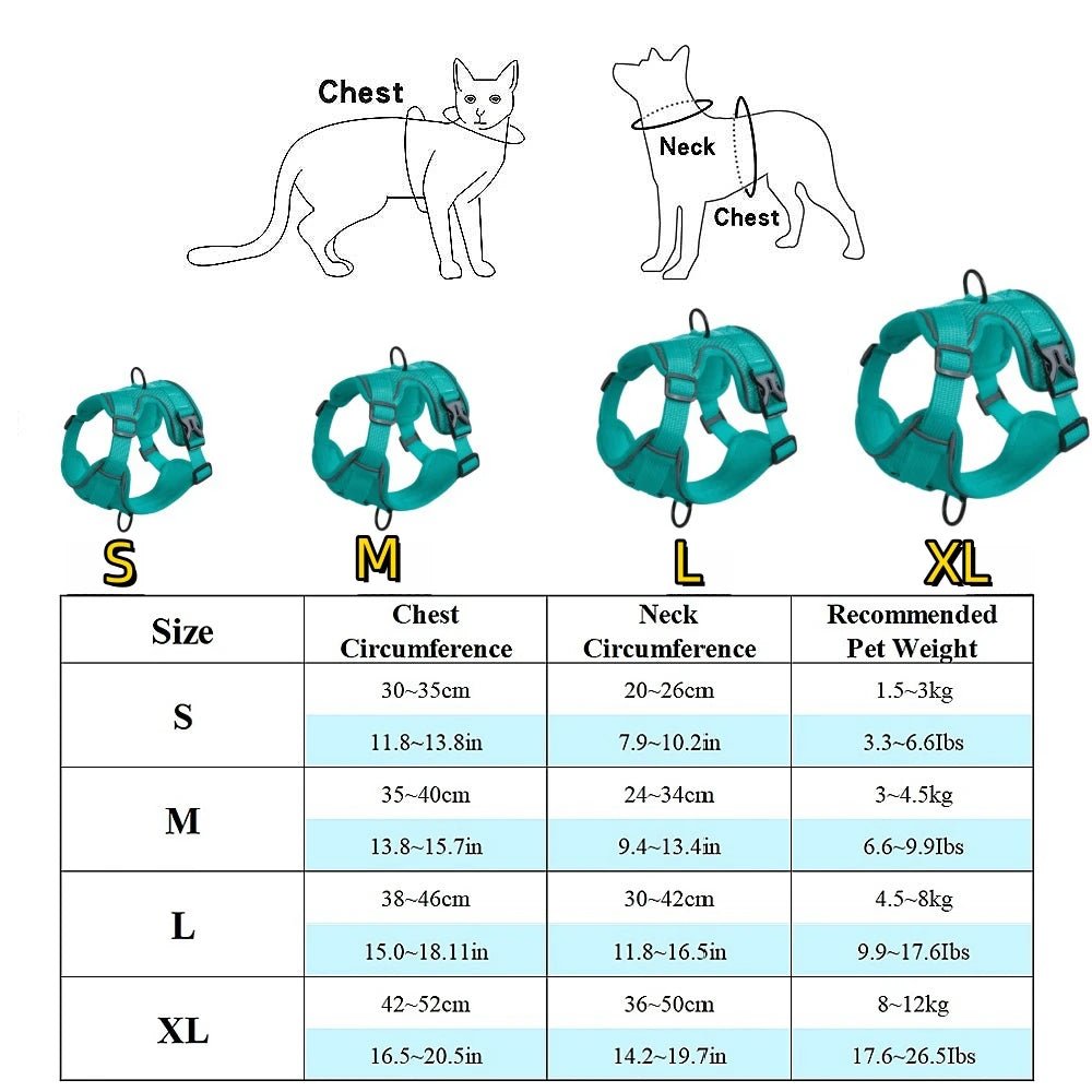Ensemble Harnais & laisses pour petits chiens Bouledogue français Pug Pitbull Collier pectoral Chiens - EcomStart