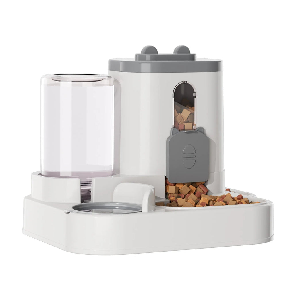 Mangeoire & abreuvoir automatique 2-en-1 pour animaux - Ensemble gravité pour chiens & chats - EcomStart
