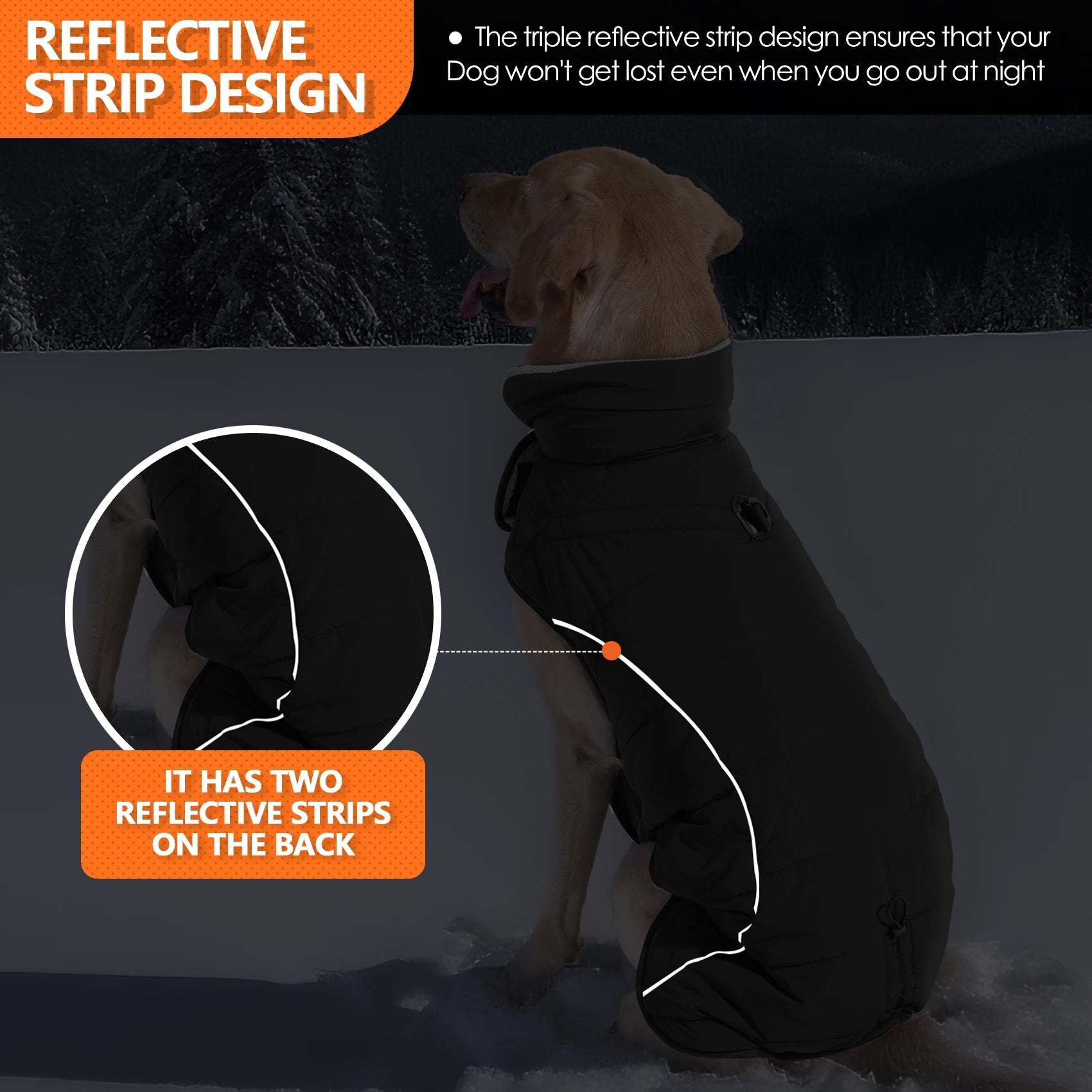 Manteau pour chien imperméable, chaud et réfléchissant - EcomStart