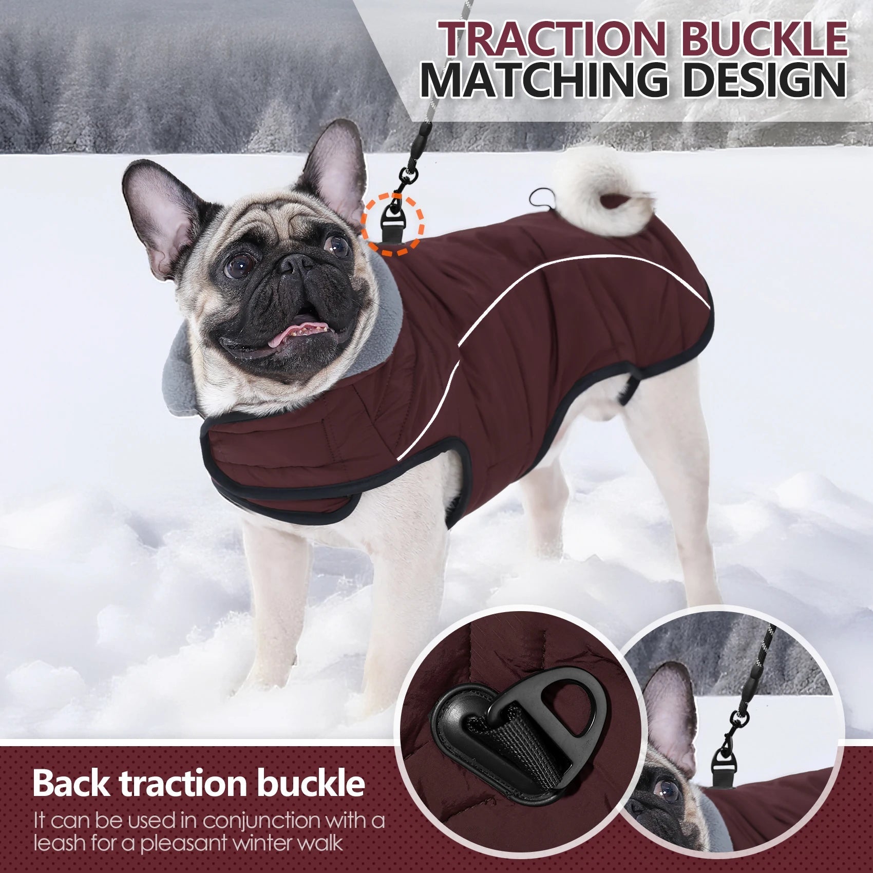Manteau pour chien imperméable, chaud et réfléchissant - EcomStart