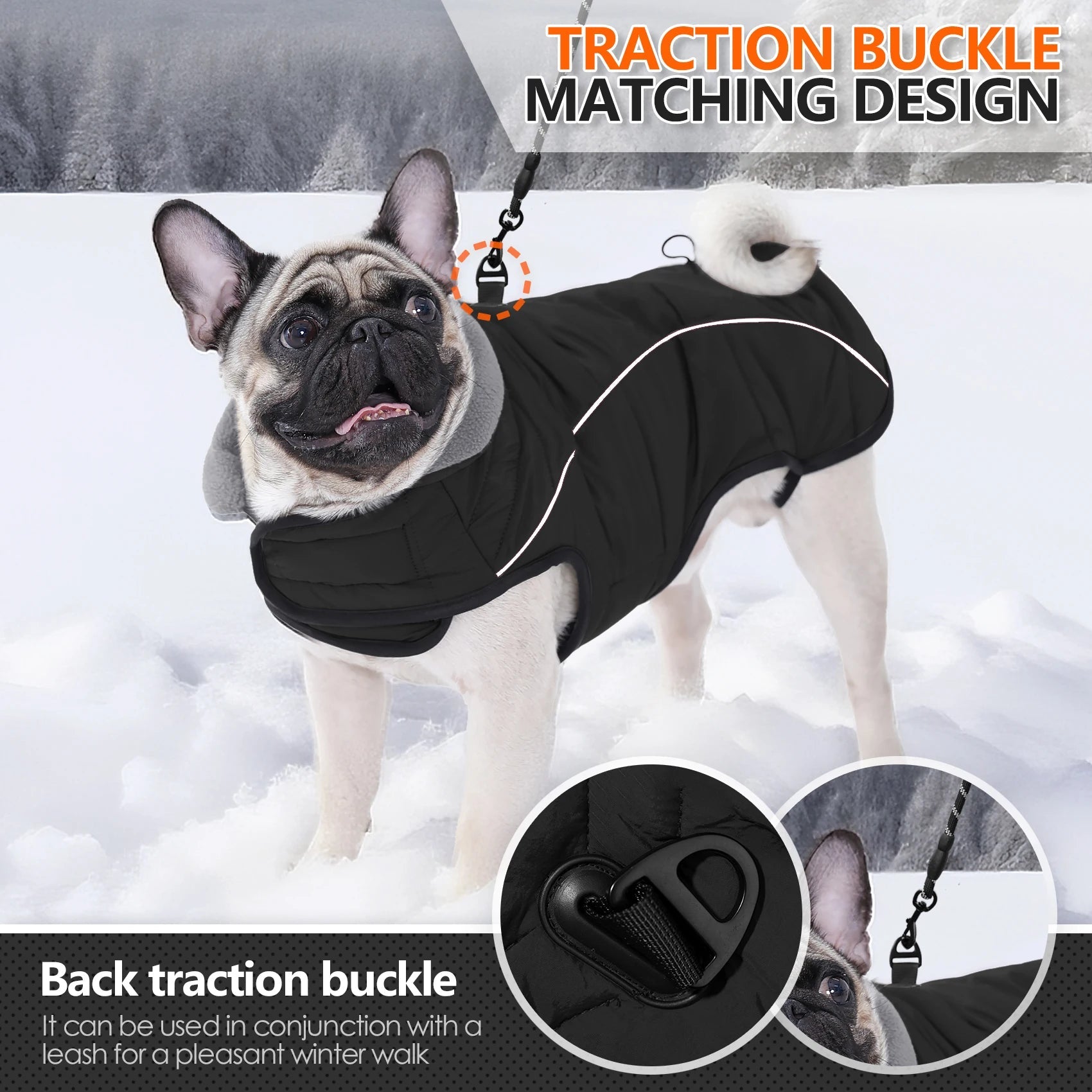 Manteau pour chien imperméable, chaud et réfléchissant - EcomStart