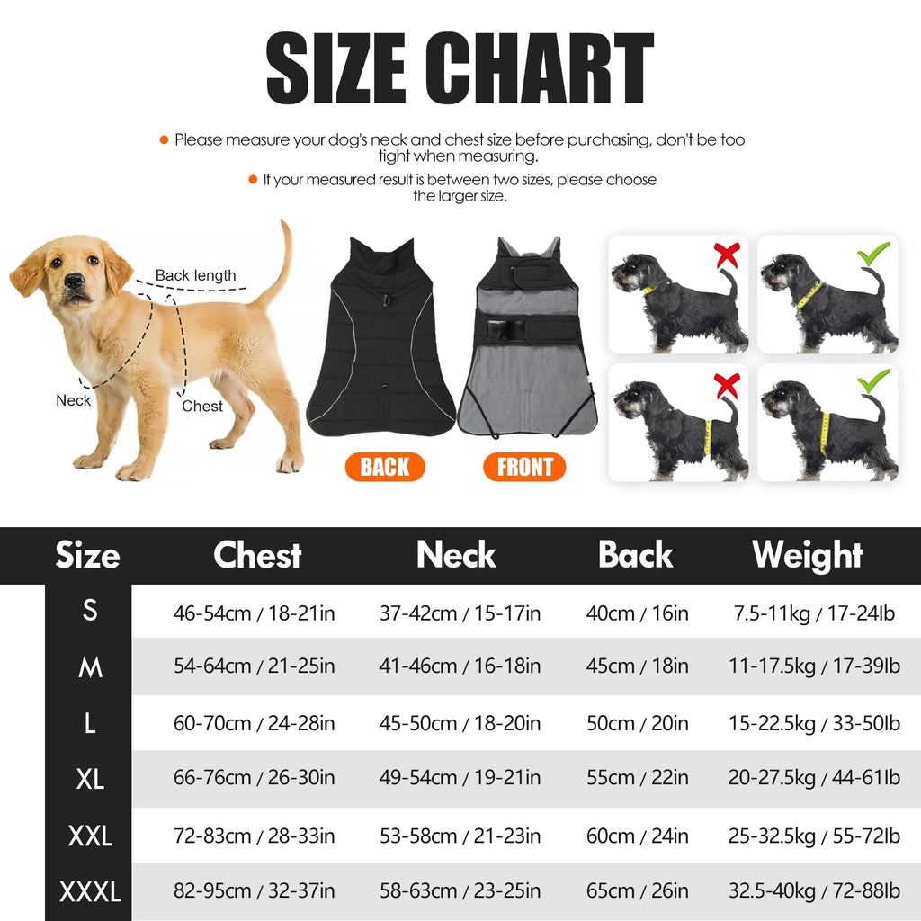 Manteau pour chien imperméable, chaud et réfléchissant - EcomStart