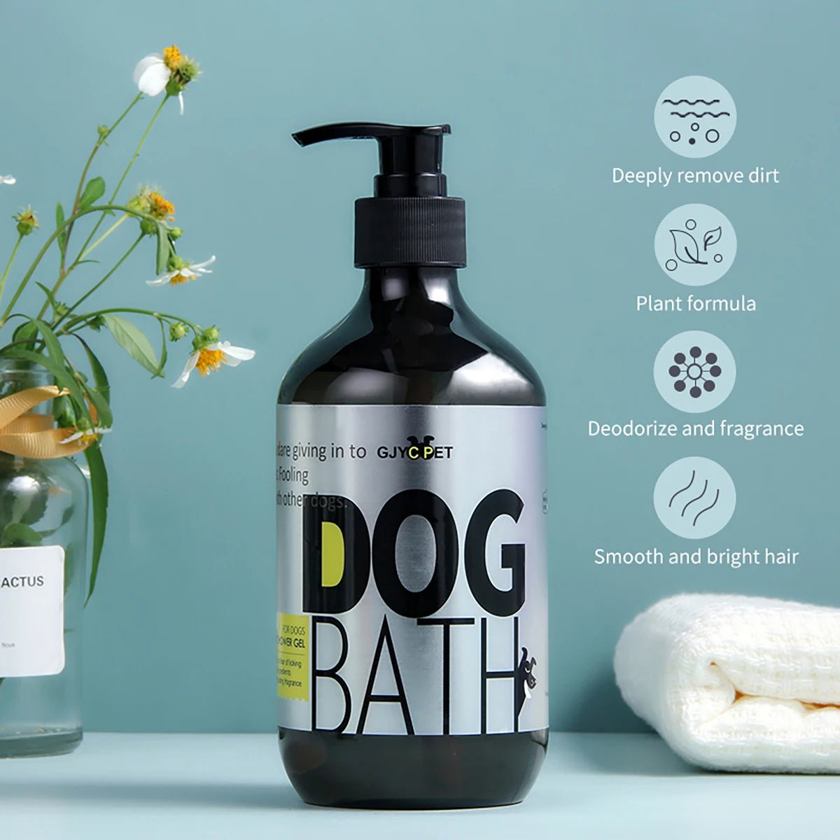 Shampooing nourrissant pour chien - Brillance et douceur assurées! - EcomStart