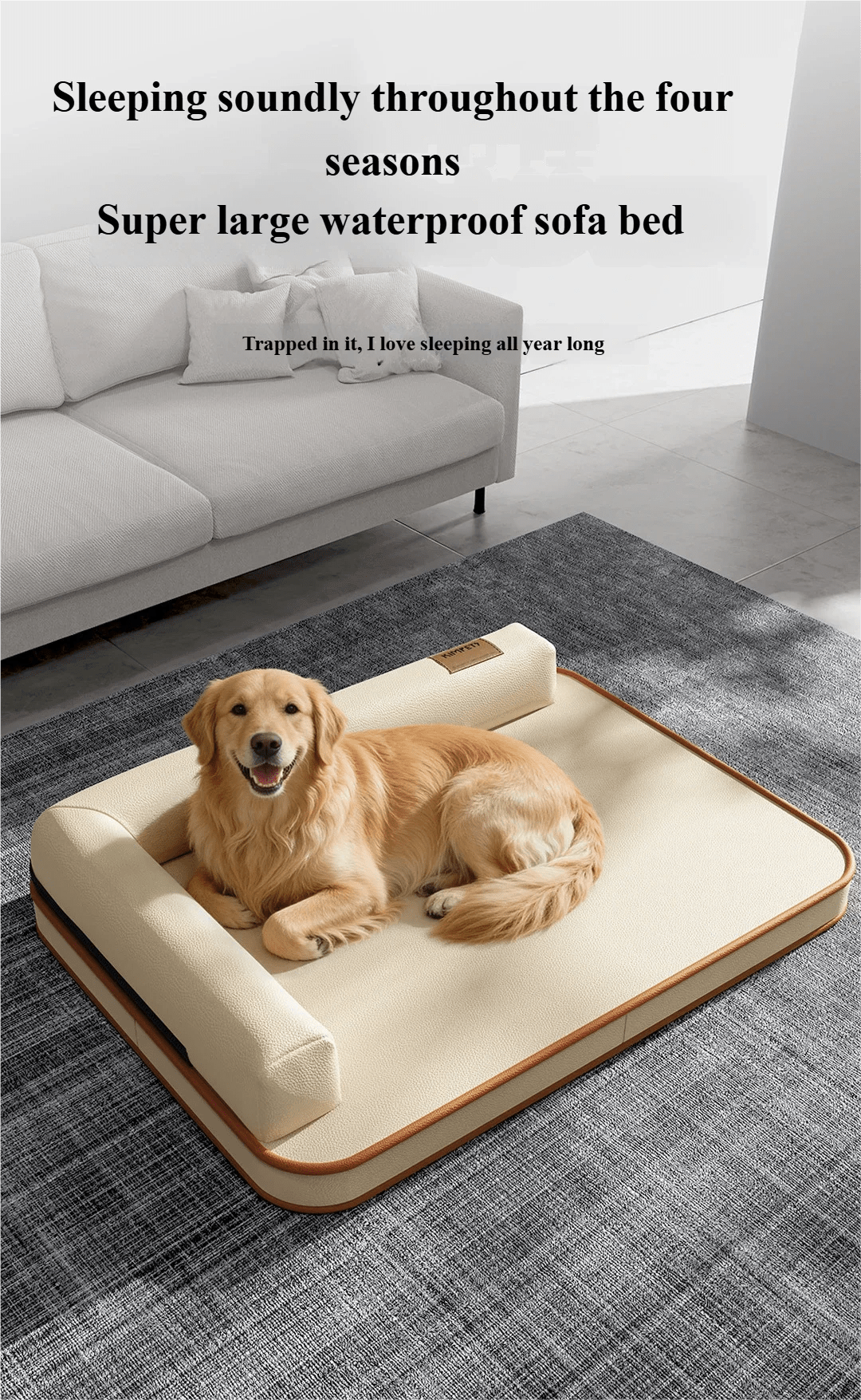 Tapis imperméable pour chien toutes saisons, résistant déchirure, lavable - Taille moyenne à grande - EcomStart