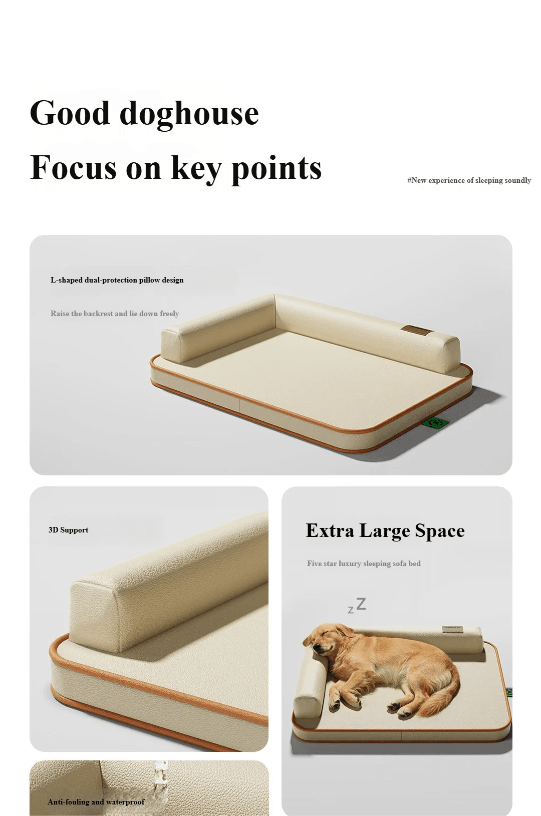 Tapis imperméable pour chien toutes saisons, résistant déchirure, lavable - Taille moyenne à grande - EcomStart